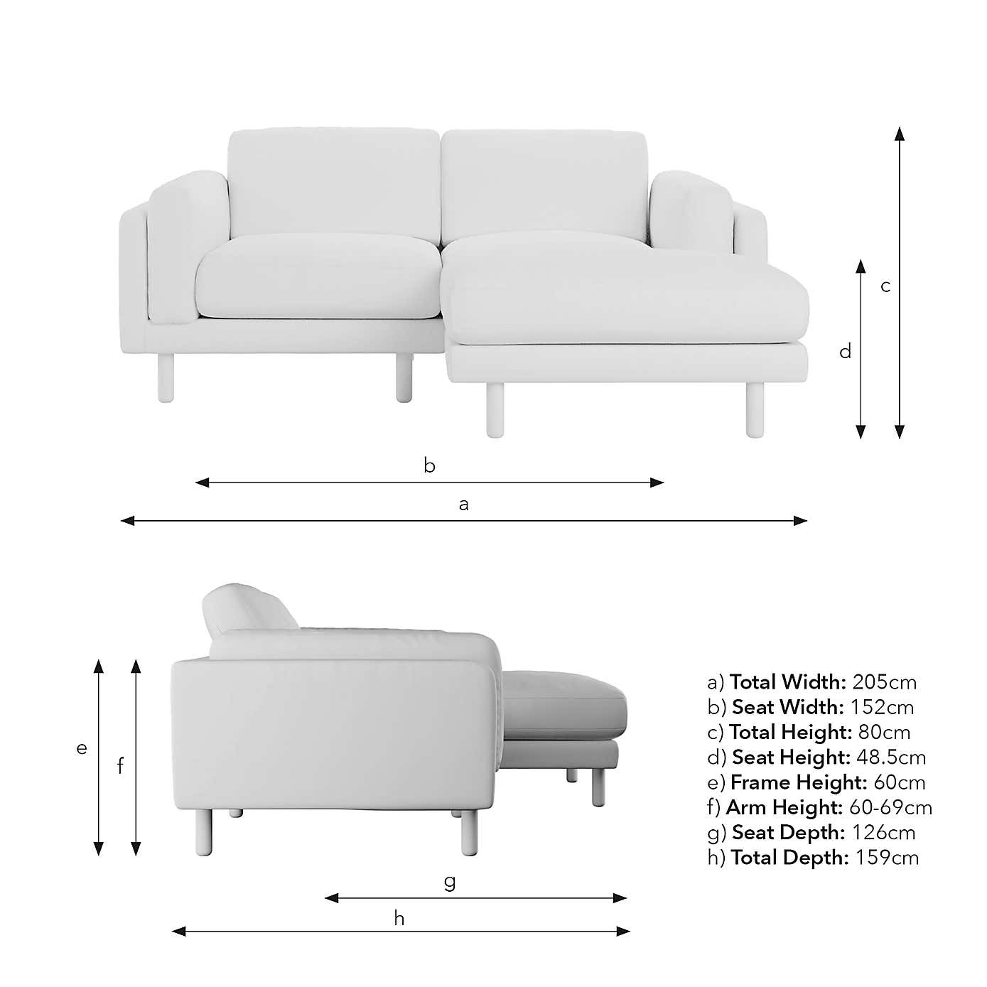 Newton Chunky Tonal Weave Corner Chaise