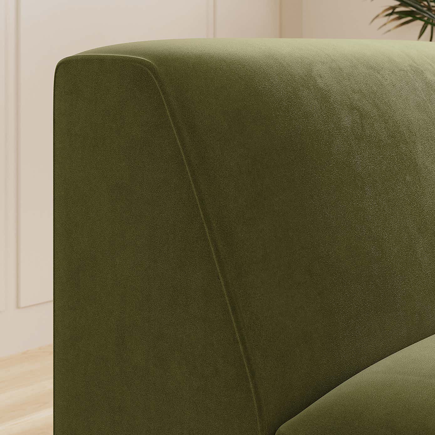 Modular Cruz Velvet Corner Seat