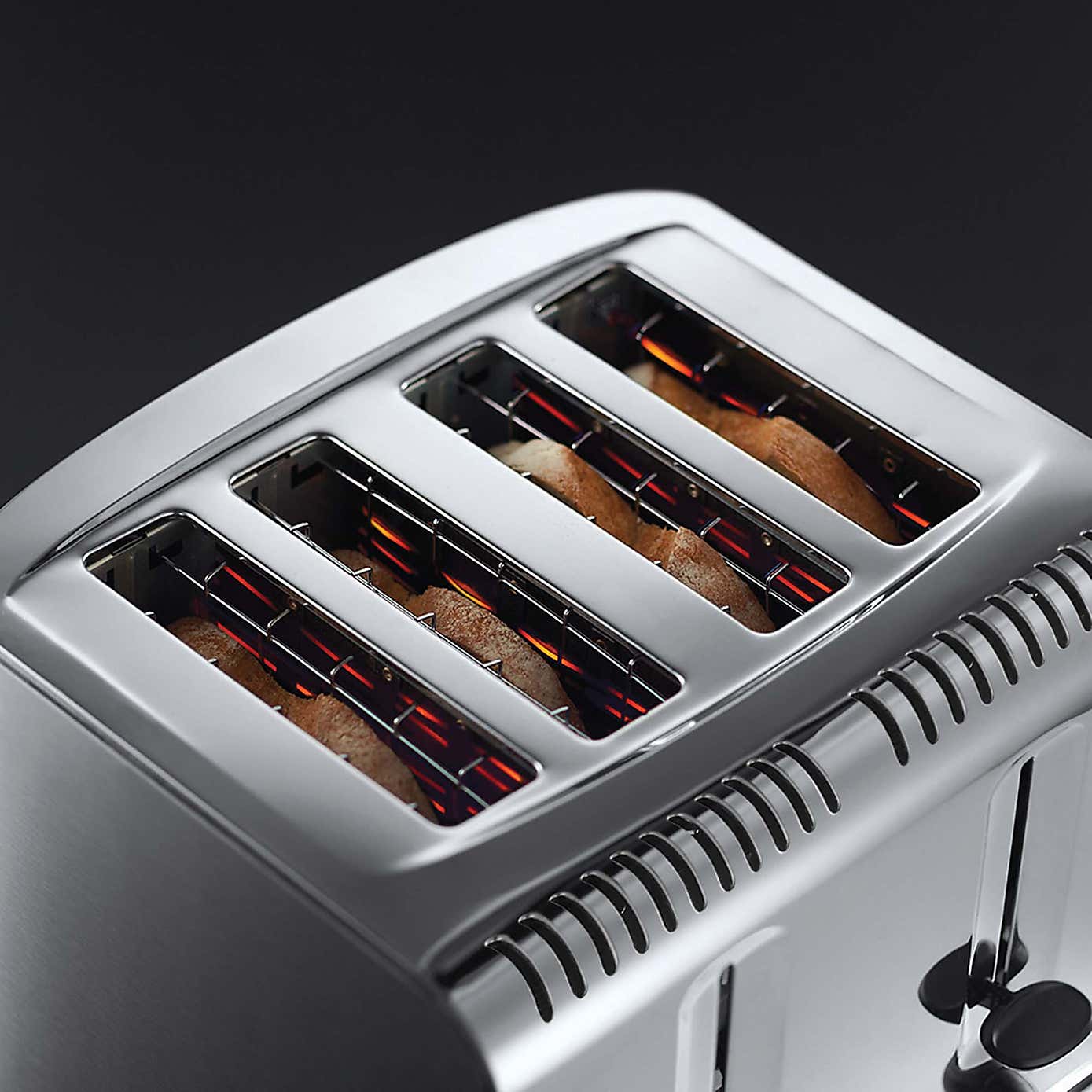 Russell Hobbs Buckingham 4 Slice Stainless Steel Toaster