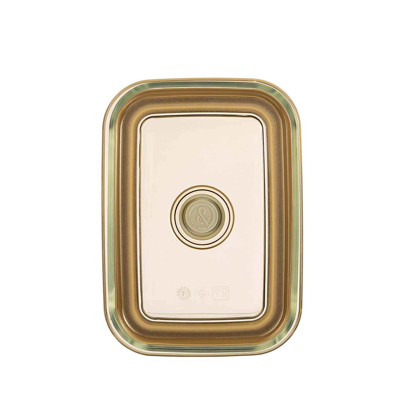 &Again Glass Rectangular Olive Storage Container 1300ml