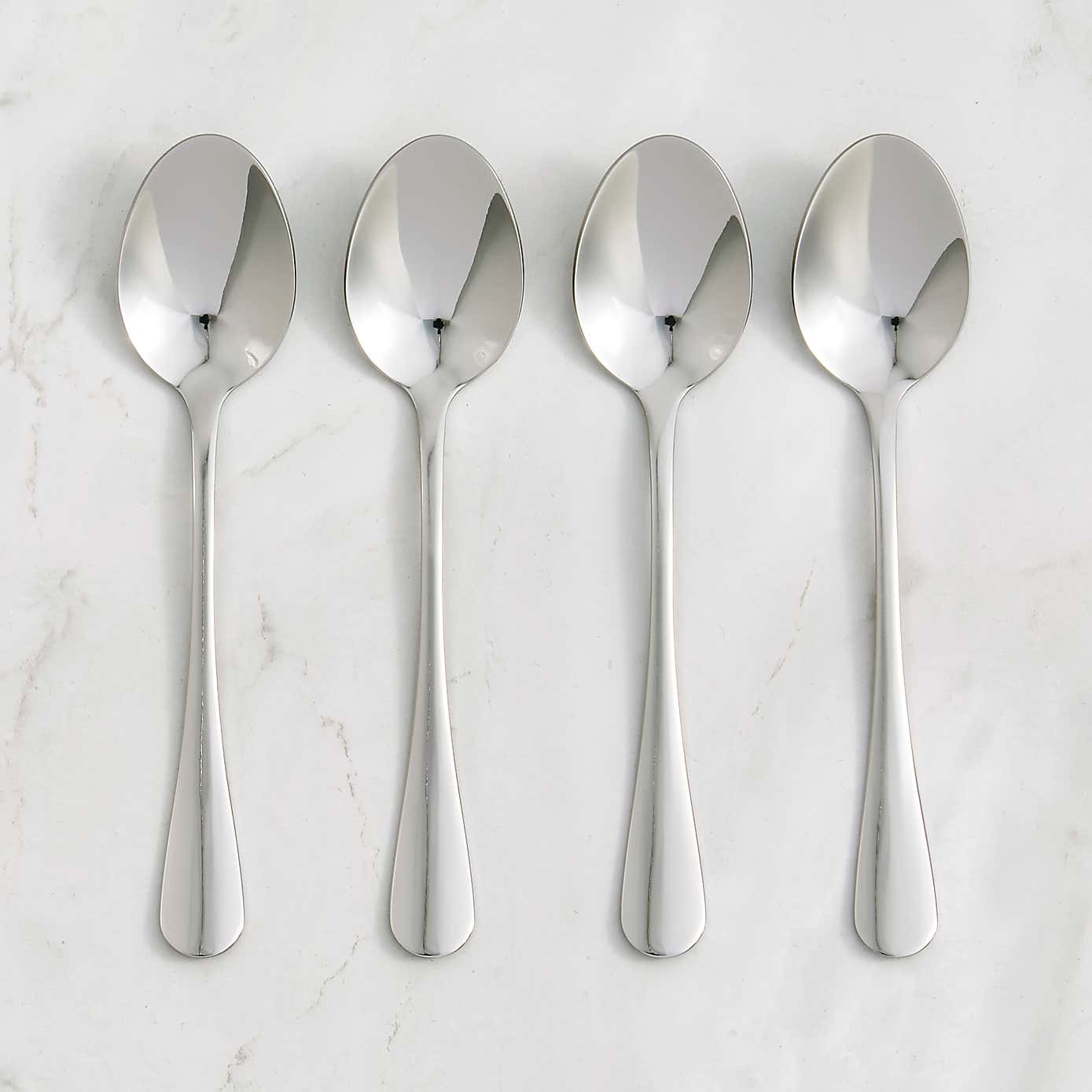 Hampton Set of 4 Silver Teaspoons