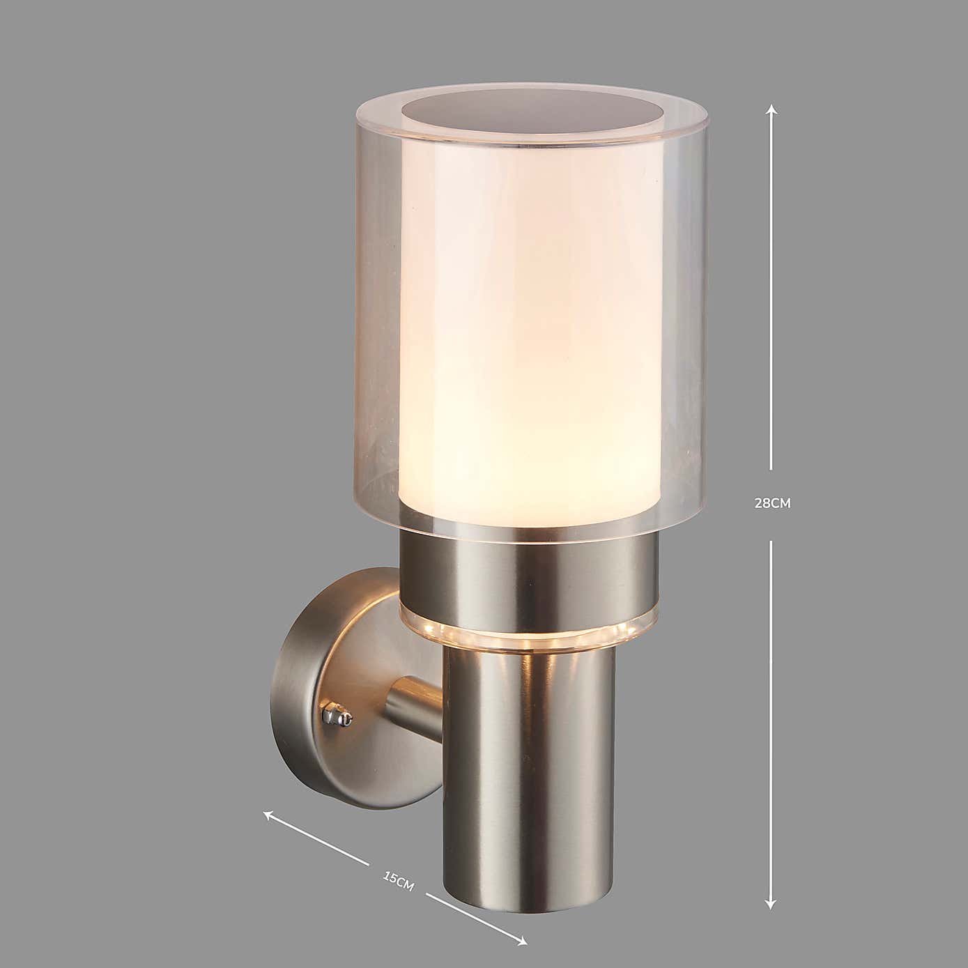 Adoni Steel Outdoor Wall Light