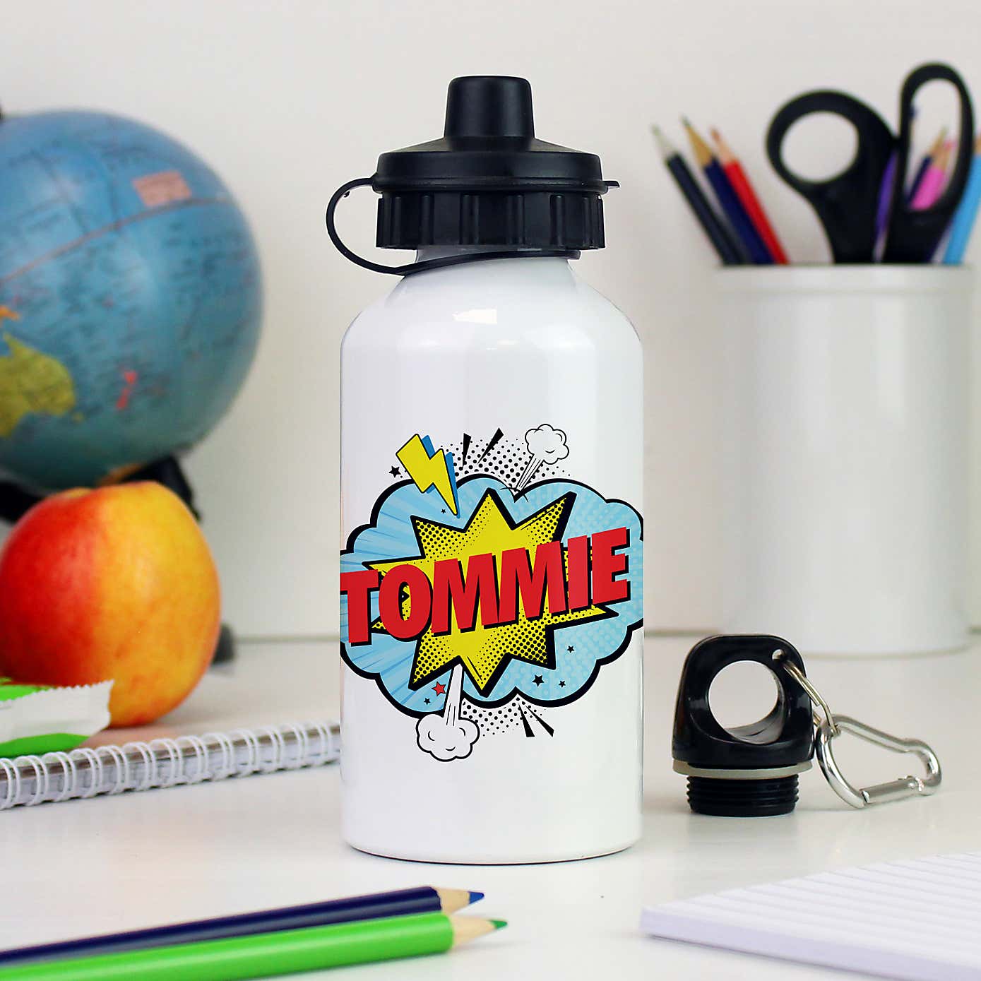 Personalised Superhero Metal Drinks Bottle