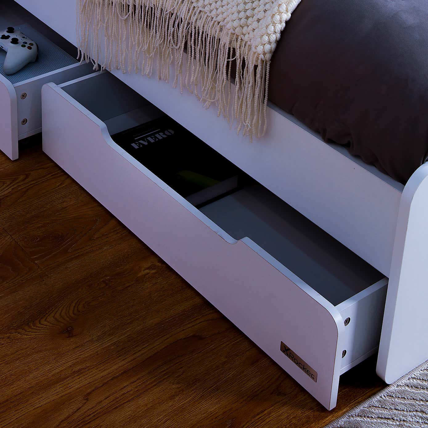 Electra Gaming Bed with Underbed Storage Drawers and LED Lights