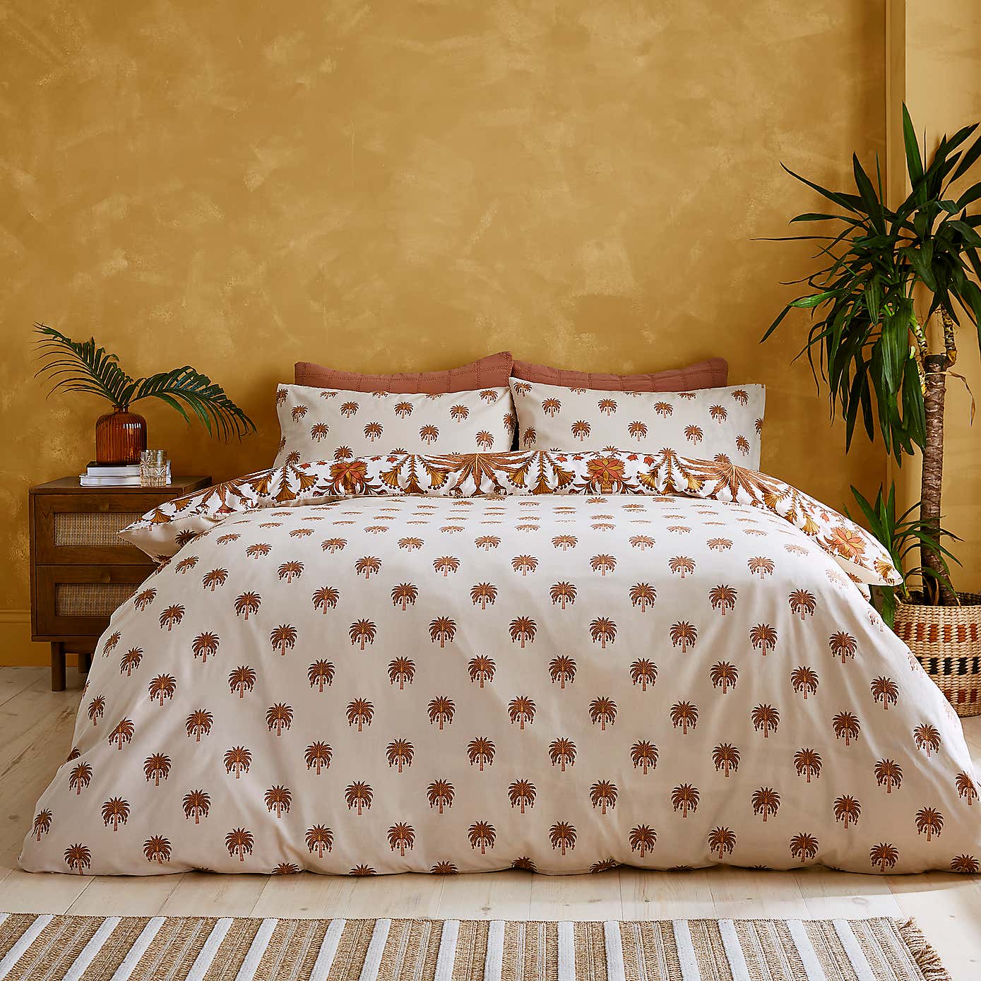 Palma Tropics 100% Cotton Duvet Cover and Pillowcase Set