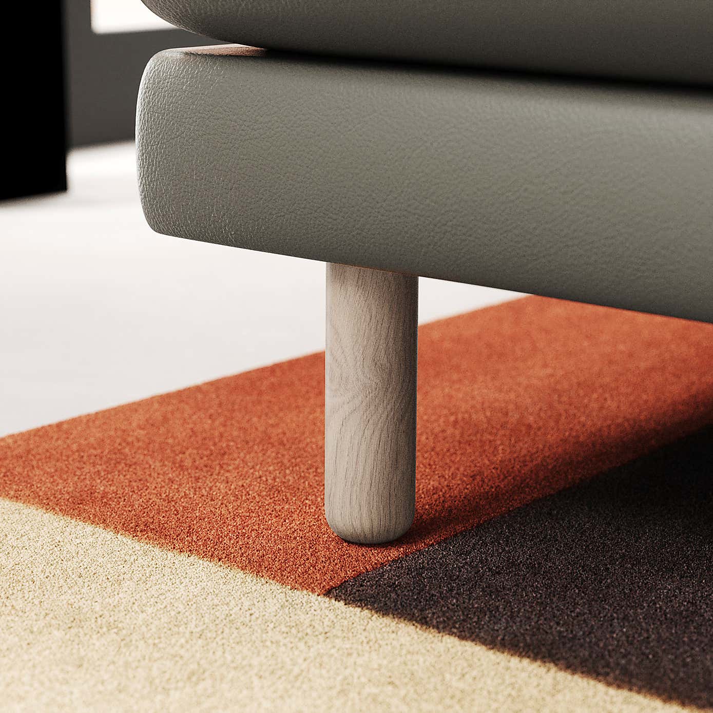 Newton Classic Leather Corner Chaise Sofa