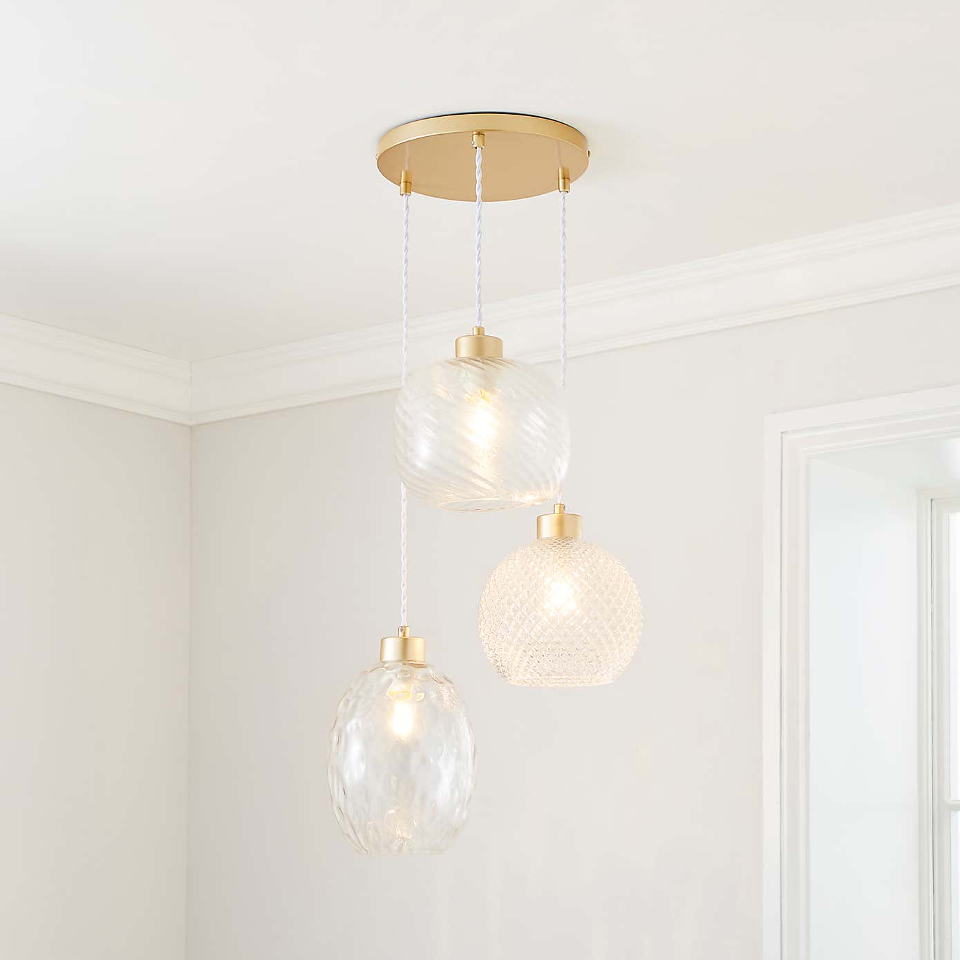 Elodie 3 Light Cluster Ceiling Fitting