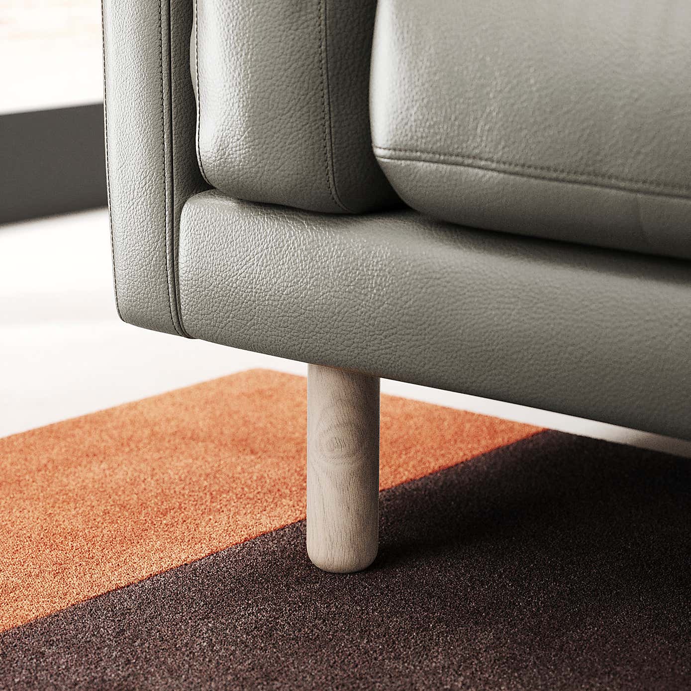 Newton Classic Leather 2 Seater Sofa