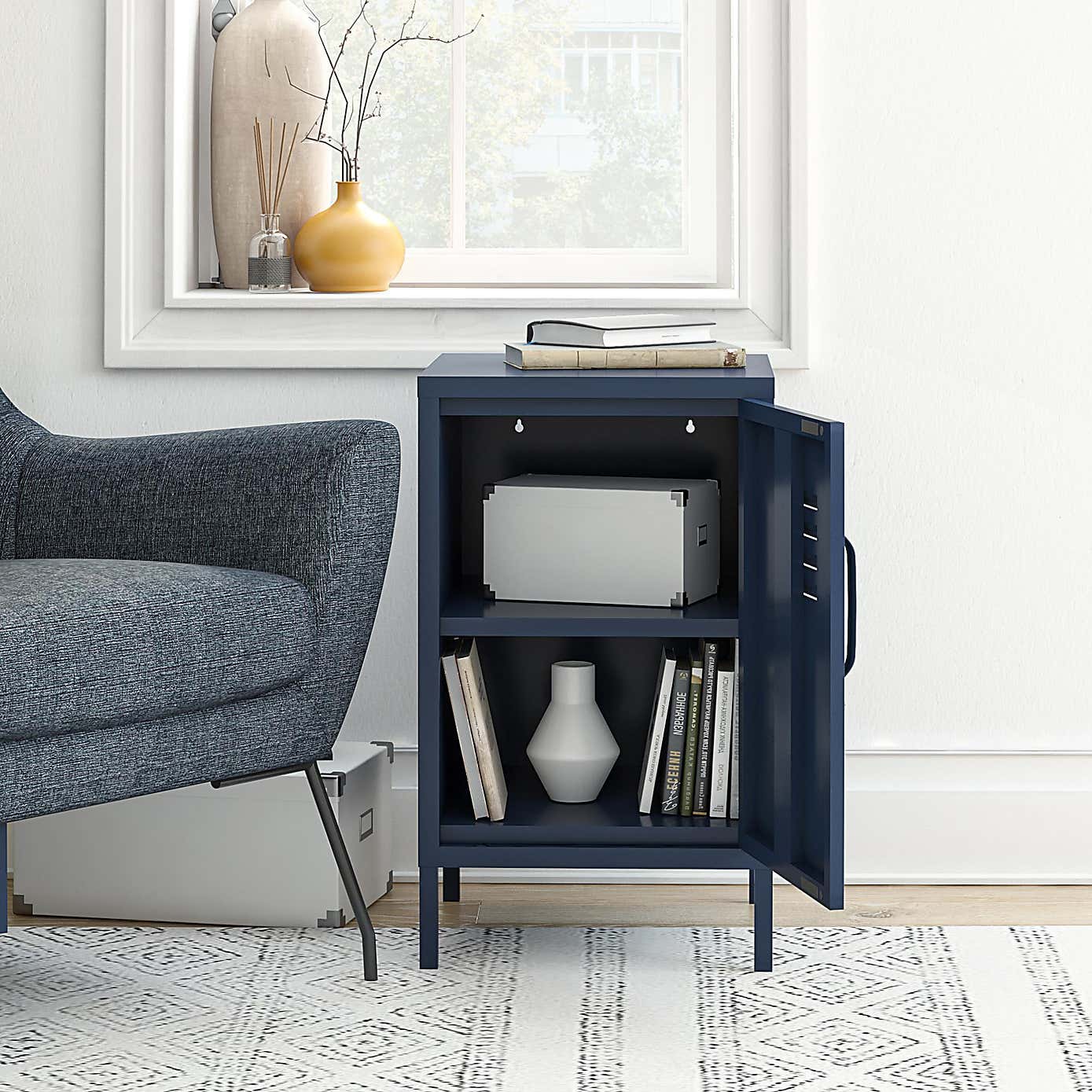 Bradford Metal Locker End Table