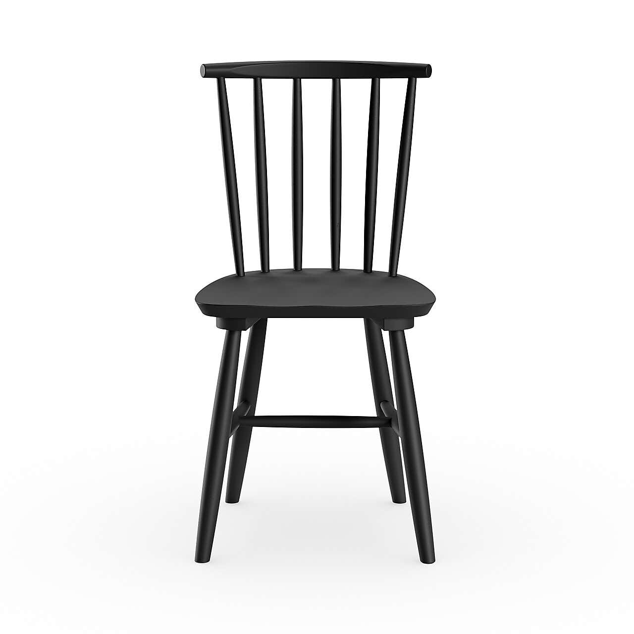 Harvey Set of 2 Dining Chairs, Beech Wood