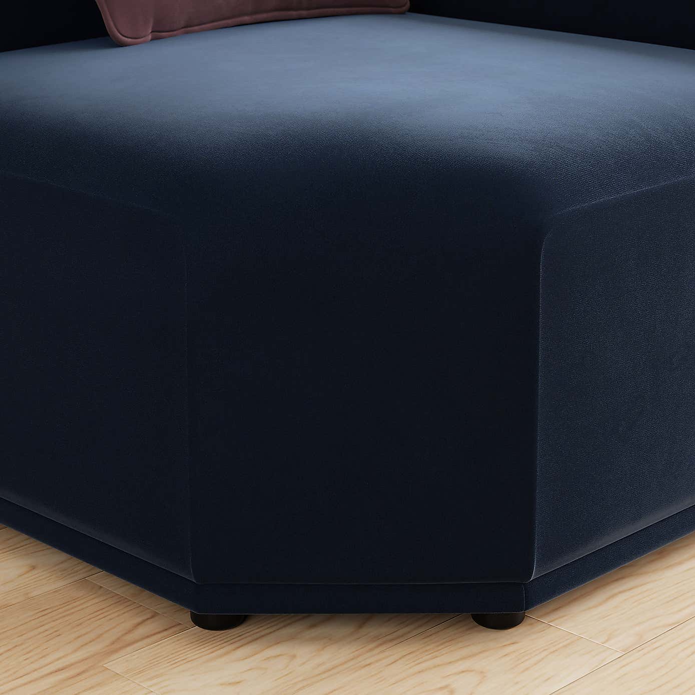 Modular Cruz Velvet Corner Seat