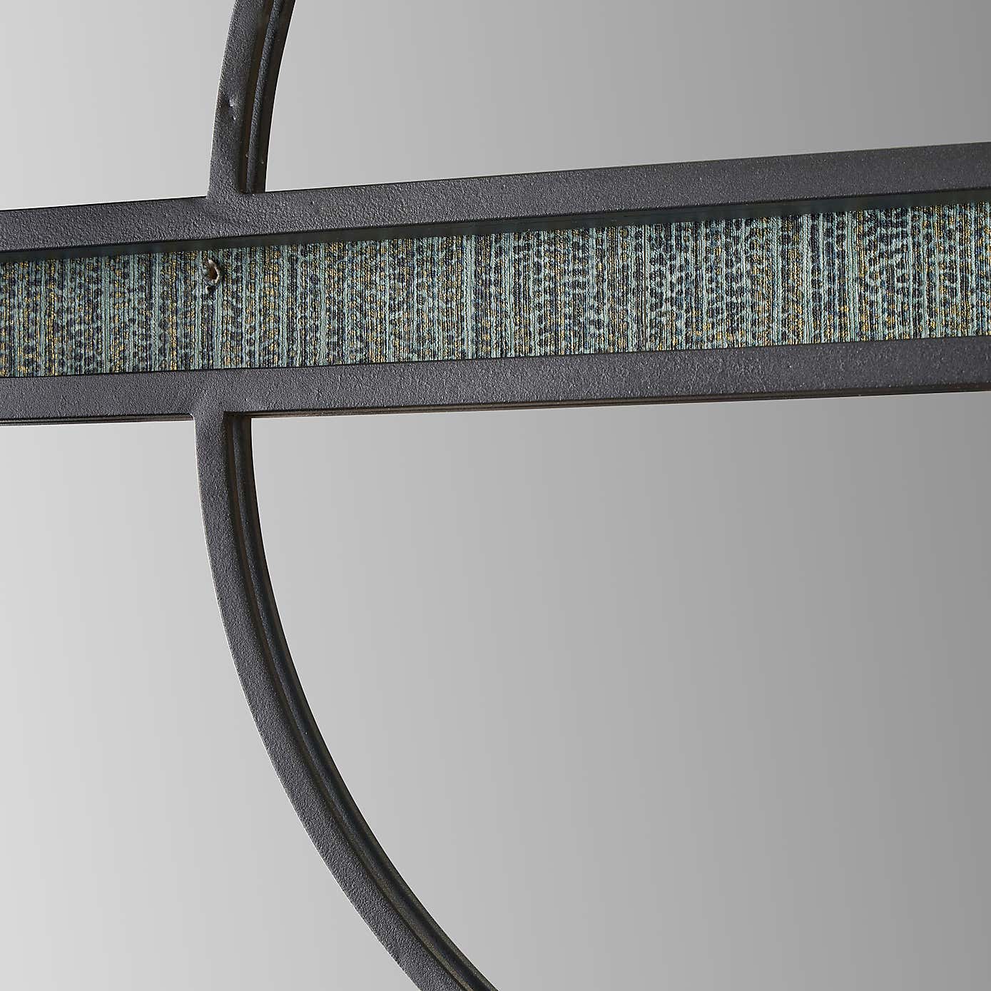 Metal Half Moon Set of 2 Wall Mirrors