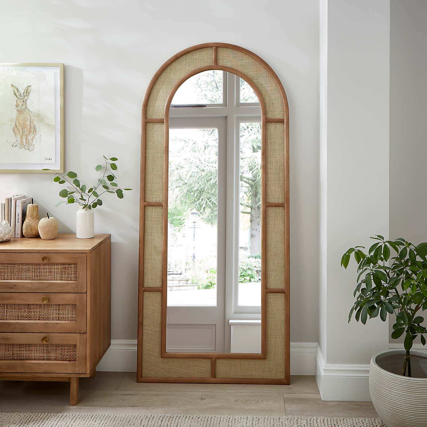 Churchgate Hessian Leaner Mirror