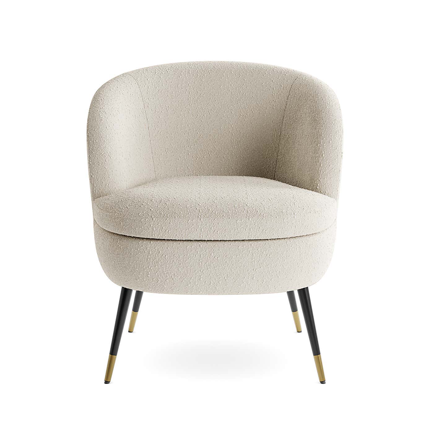 Marcie Luxe Ivory Boucle Cocktail Chair