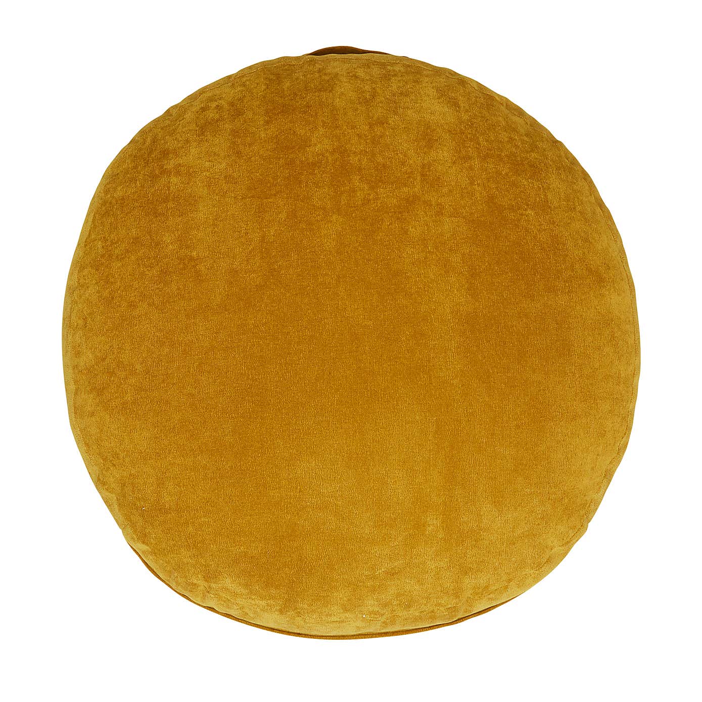 Matte Velour Ochre Floor Cushion