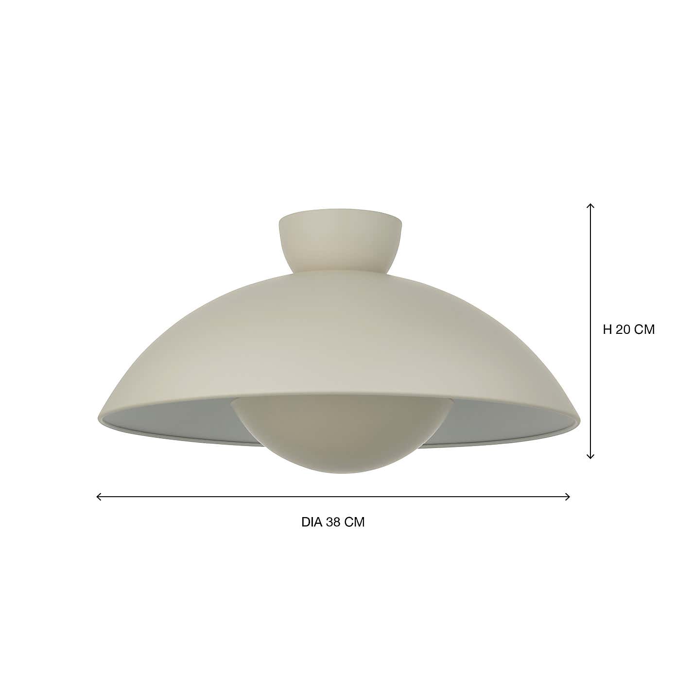 Elements Levi Metal Easy Fit Pendant Shade