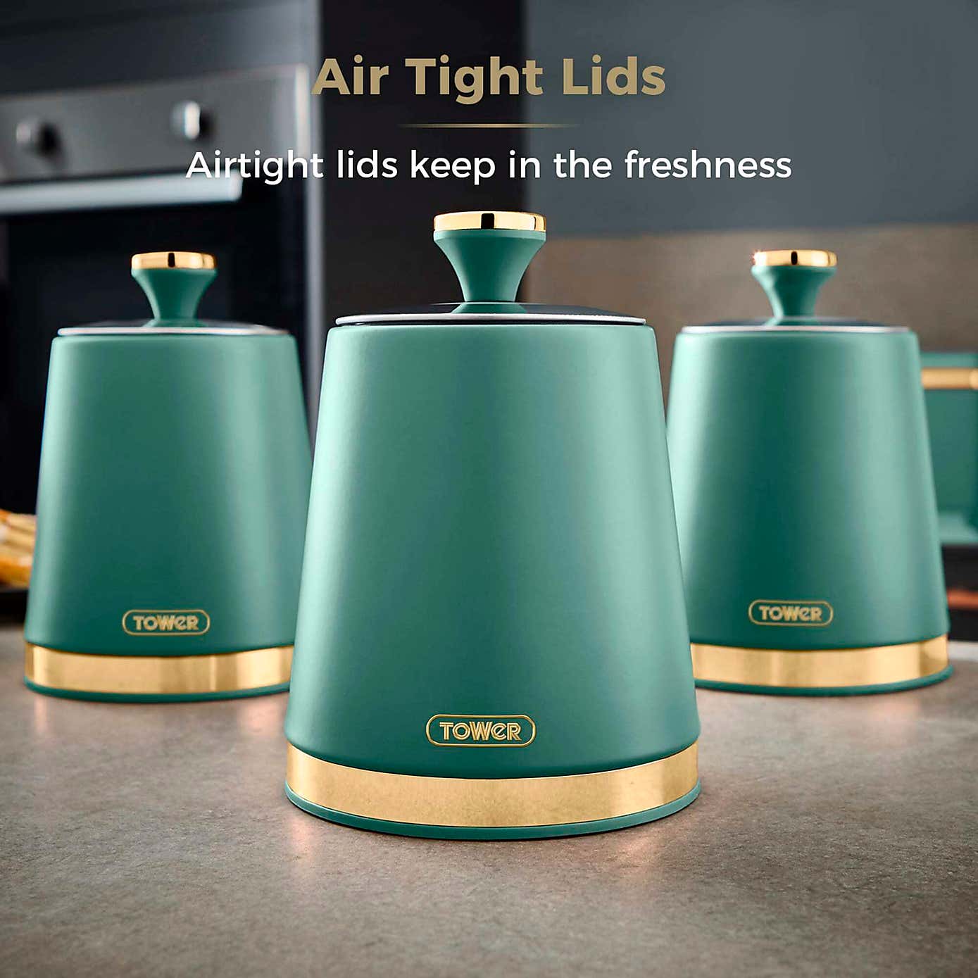 Tower Set of 3 Cavaletto Canisters