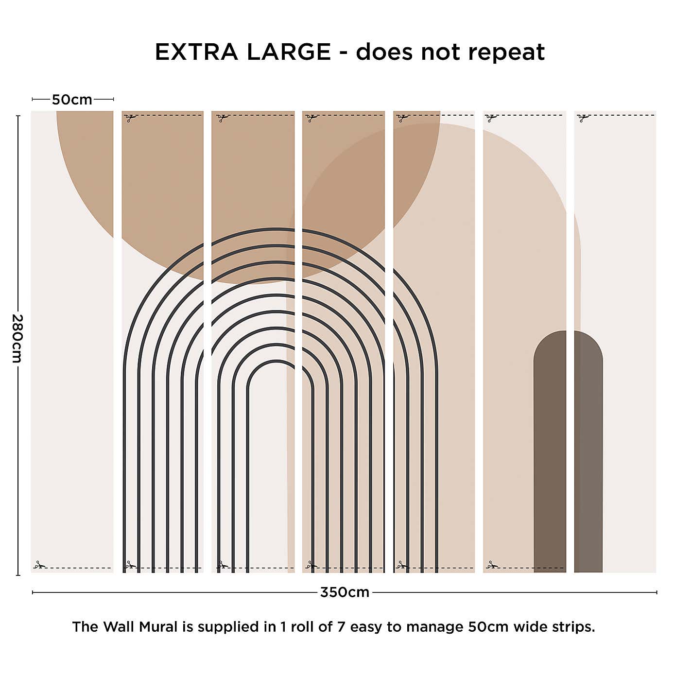 Boho Geo Natural Mural