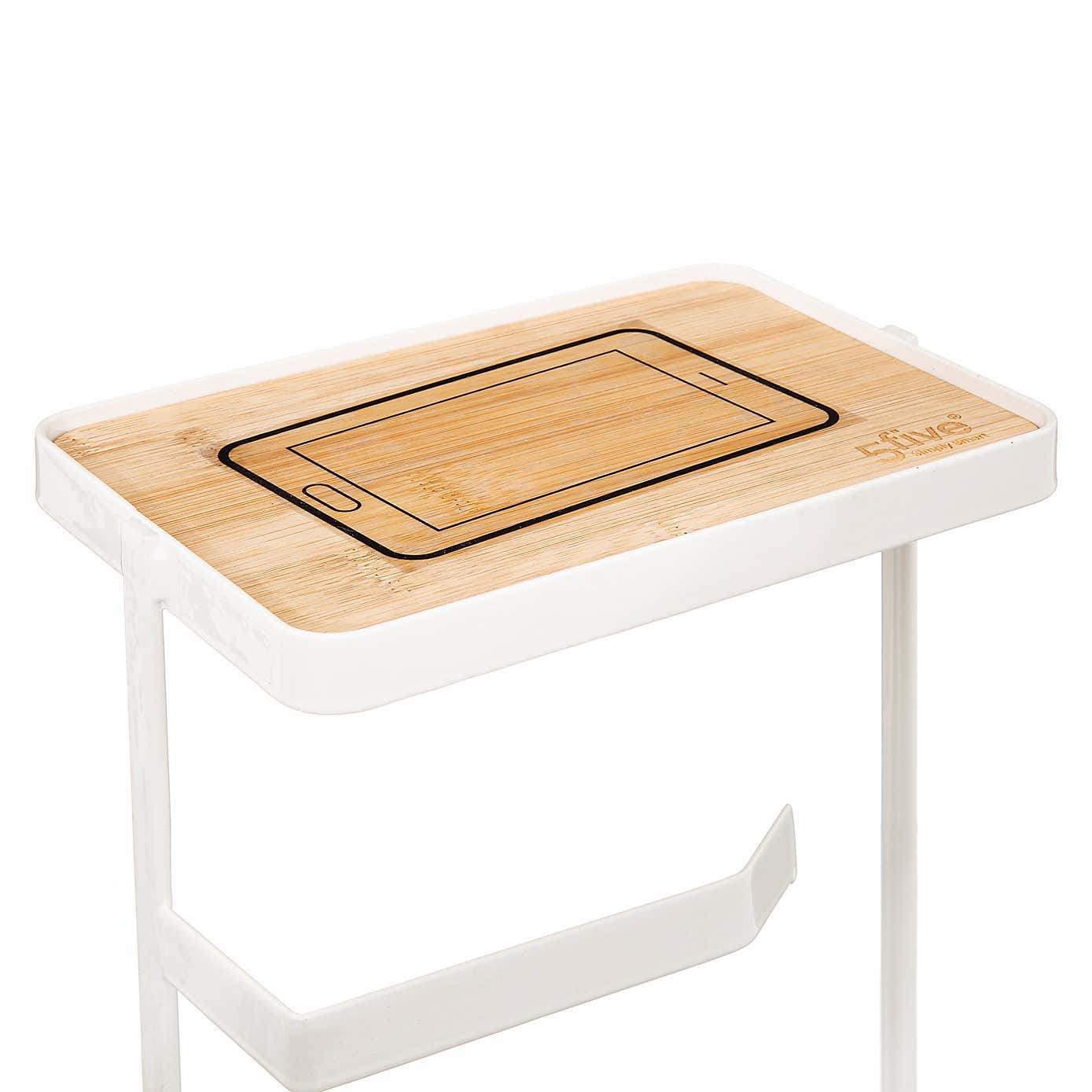 Modern Toilet Roll Holder with Shelf