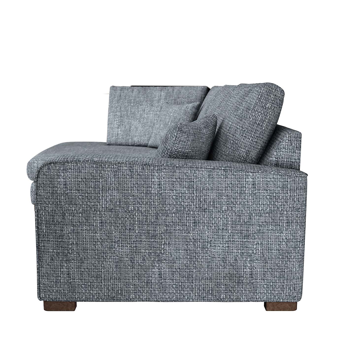 Carson Chunky Chenille Right Hand Corner Sofa