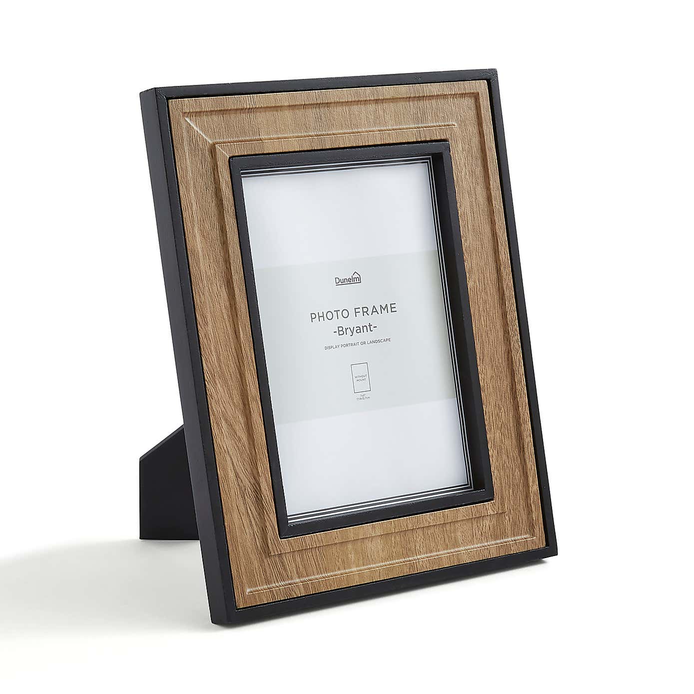 Bryant Natural and Black Photo Frame