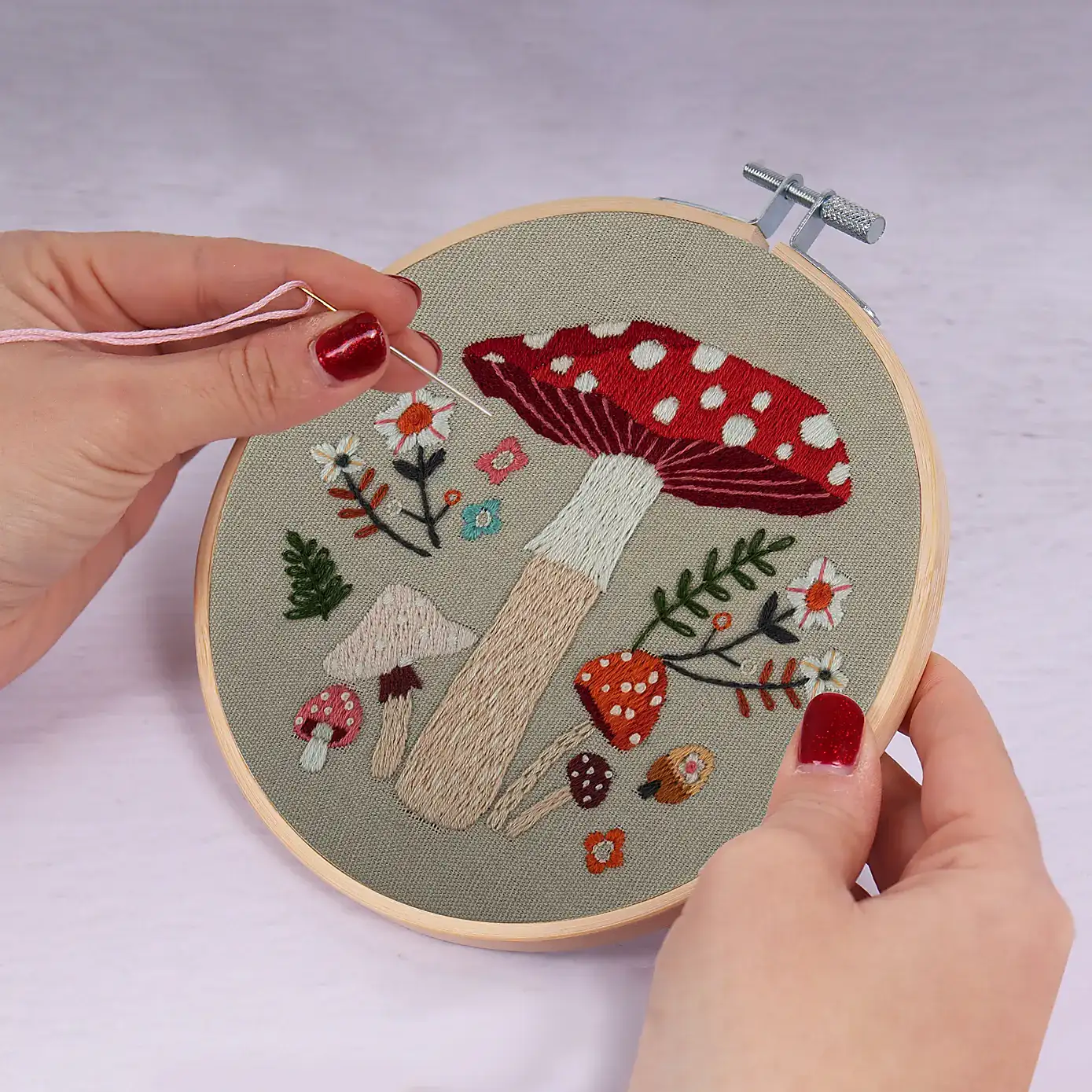 Embroidery Kit Toadstool