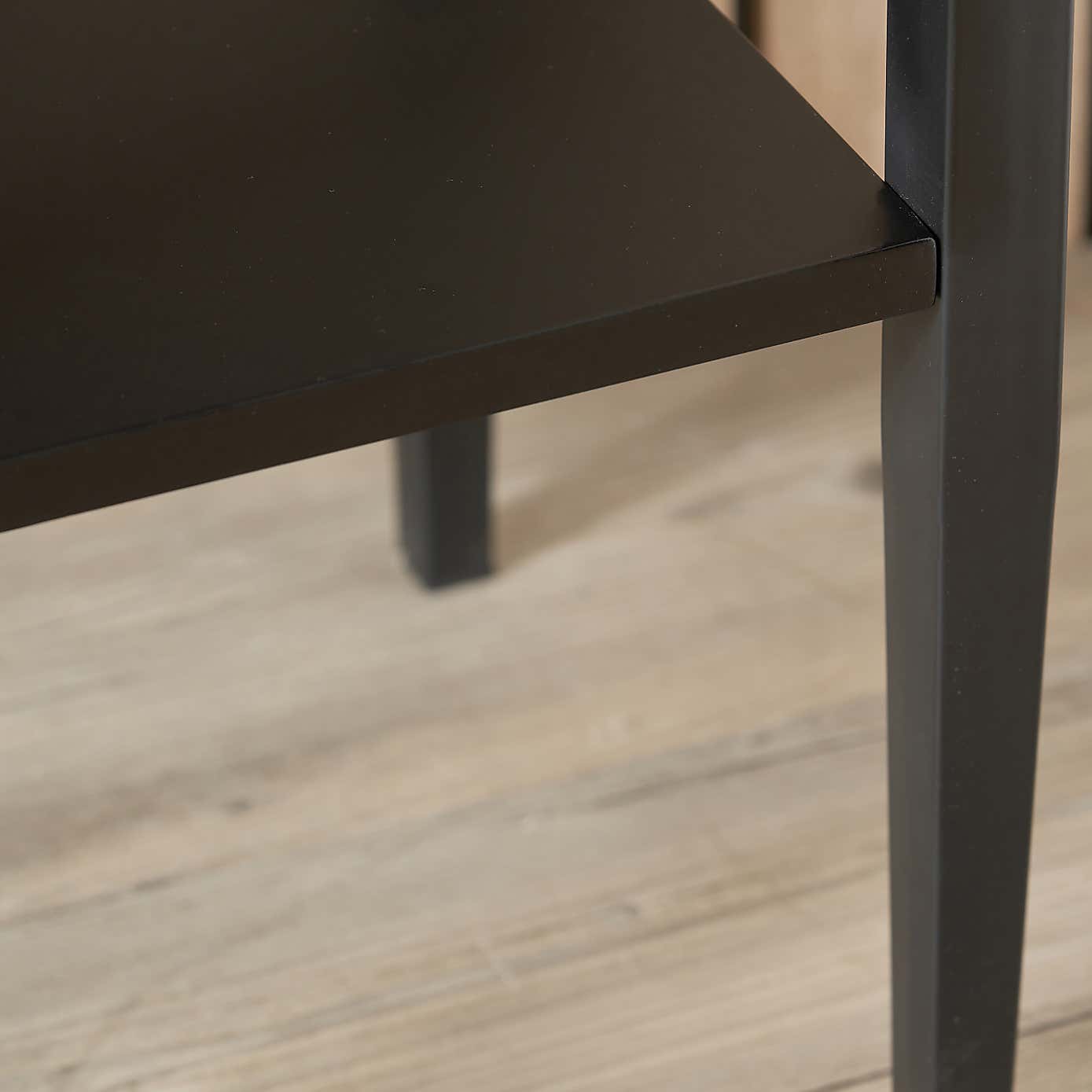 Marnie Side Table, Black Wood