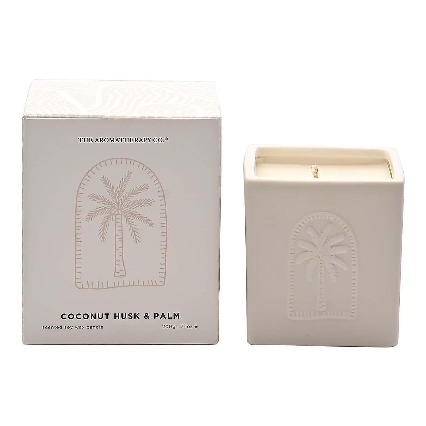 Aromatherapy Co Sunset Coconut Husk and Palm Ceramic Candle
