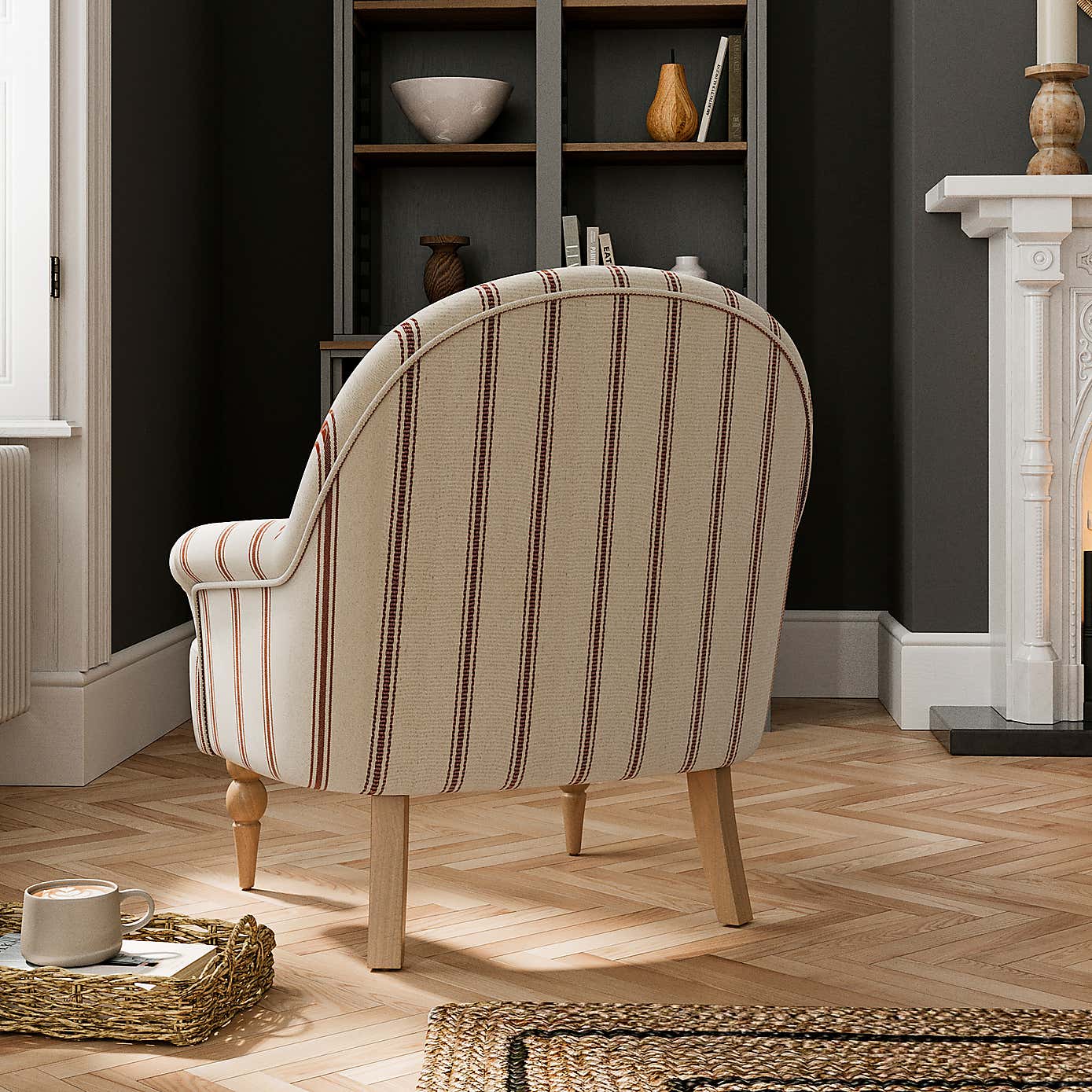 Petit Armchair, Folkstone Stripe