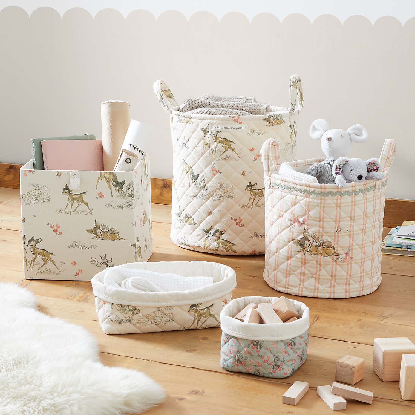 Disney Bambi Large Round Storage Basket