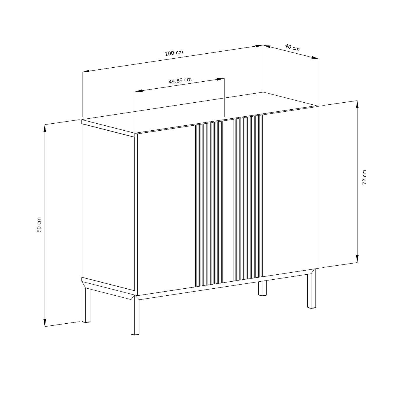 Iona Smart Small Sideboard