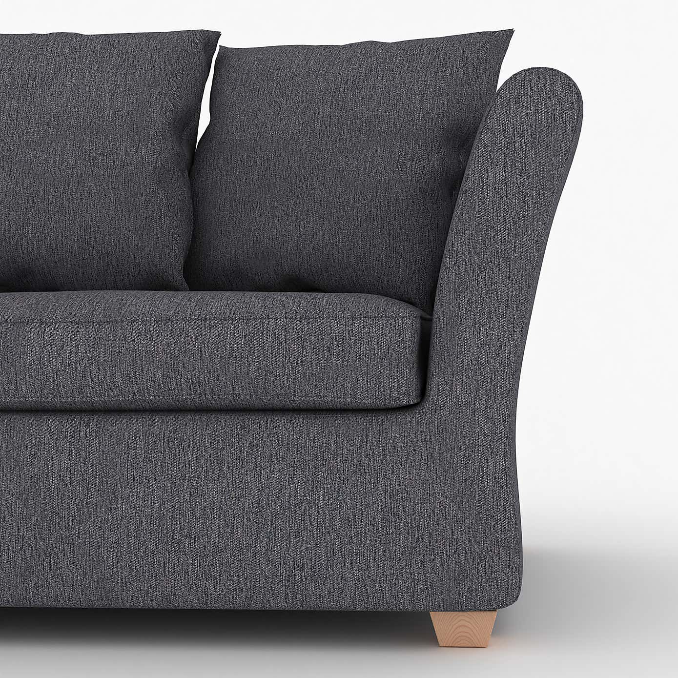 Emmett Woven Fabric 2 Seater Double Sofa Bed