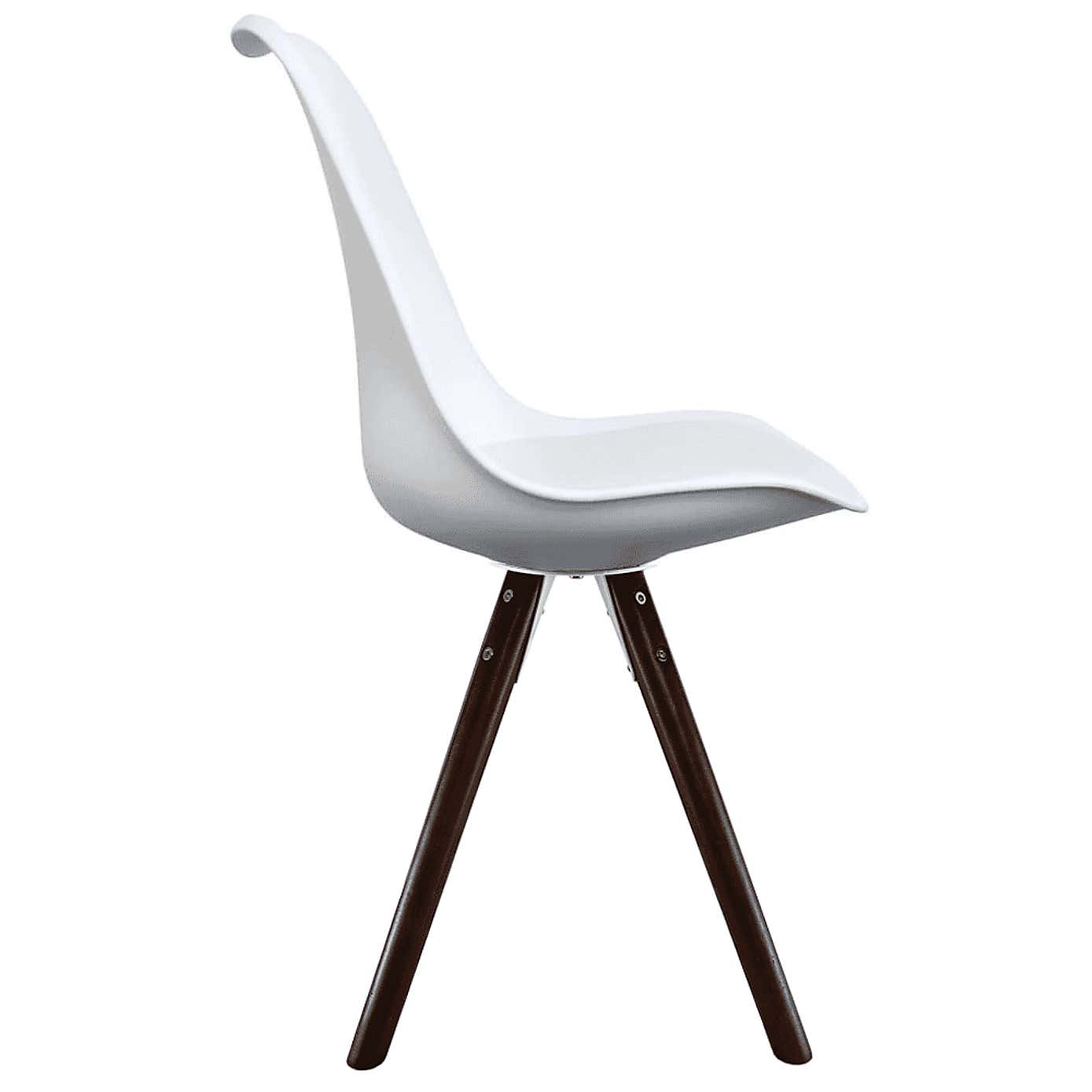 Fusion Living Soho Plastic Dining Chair with Pyramid Legs