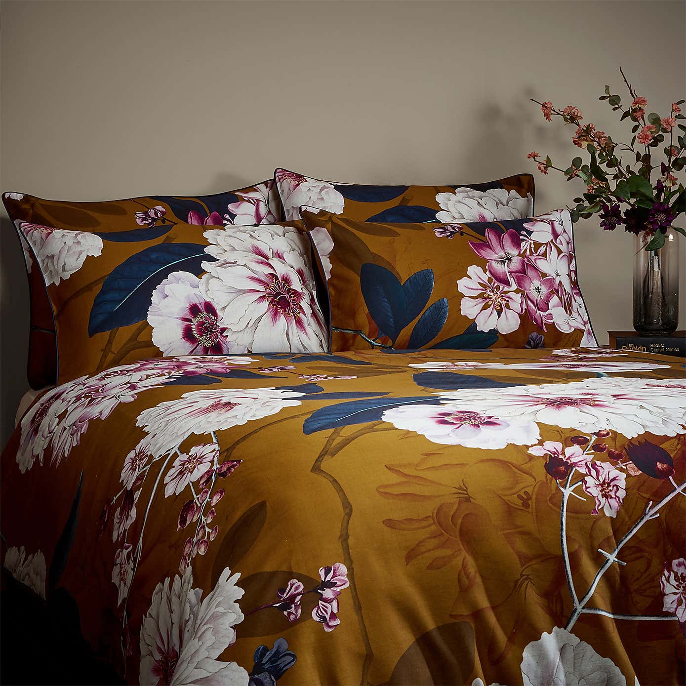 Paoletti Kyoto 100% Cotton Duvet Cover and Pillowcase Set
