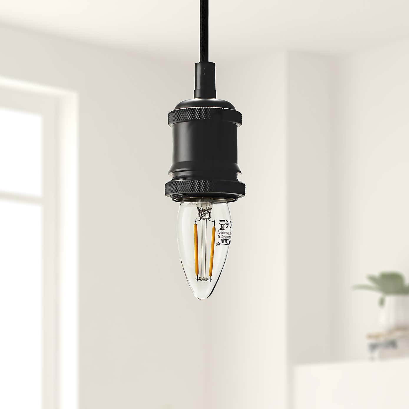 Status 2.5W Filament SES Candle Bulb 4 Pack