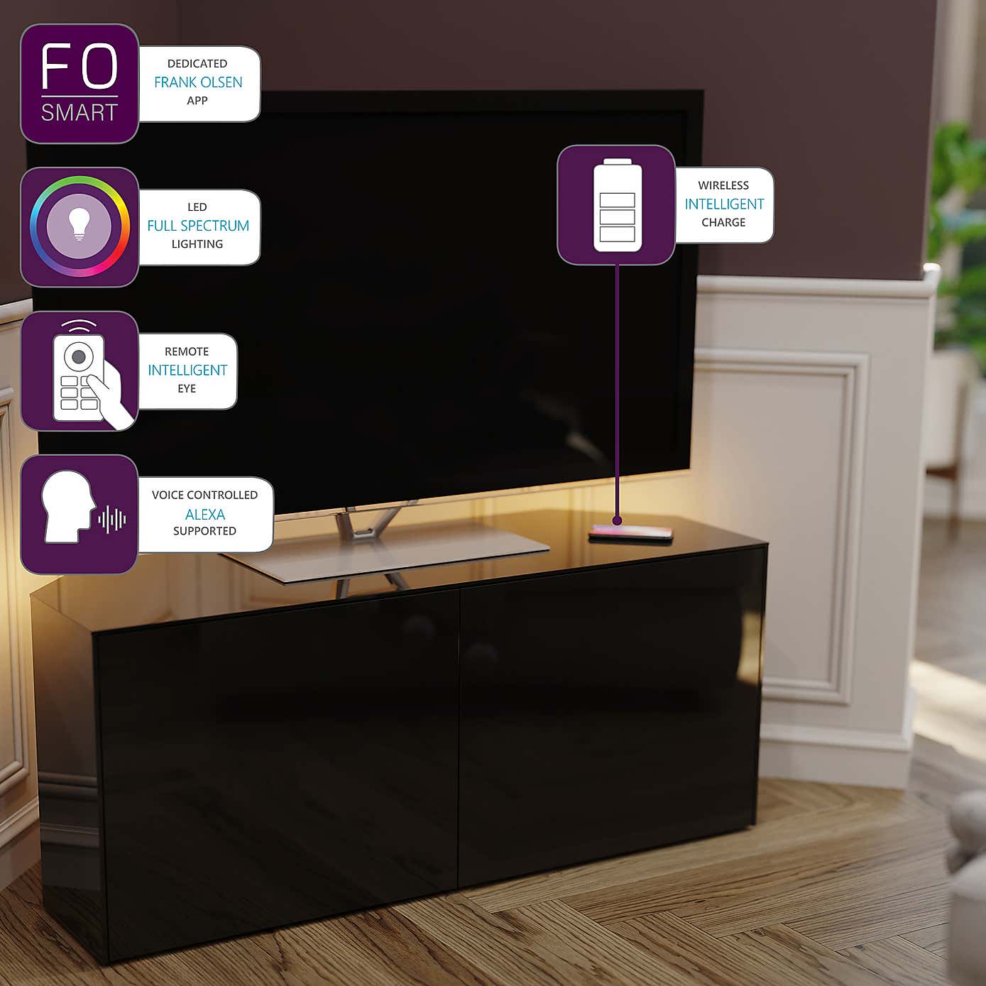 Intel LED Corner TV Unit