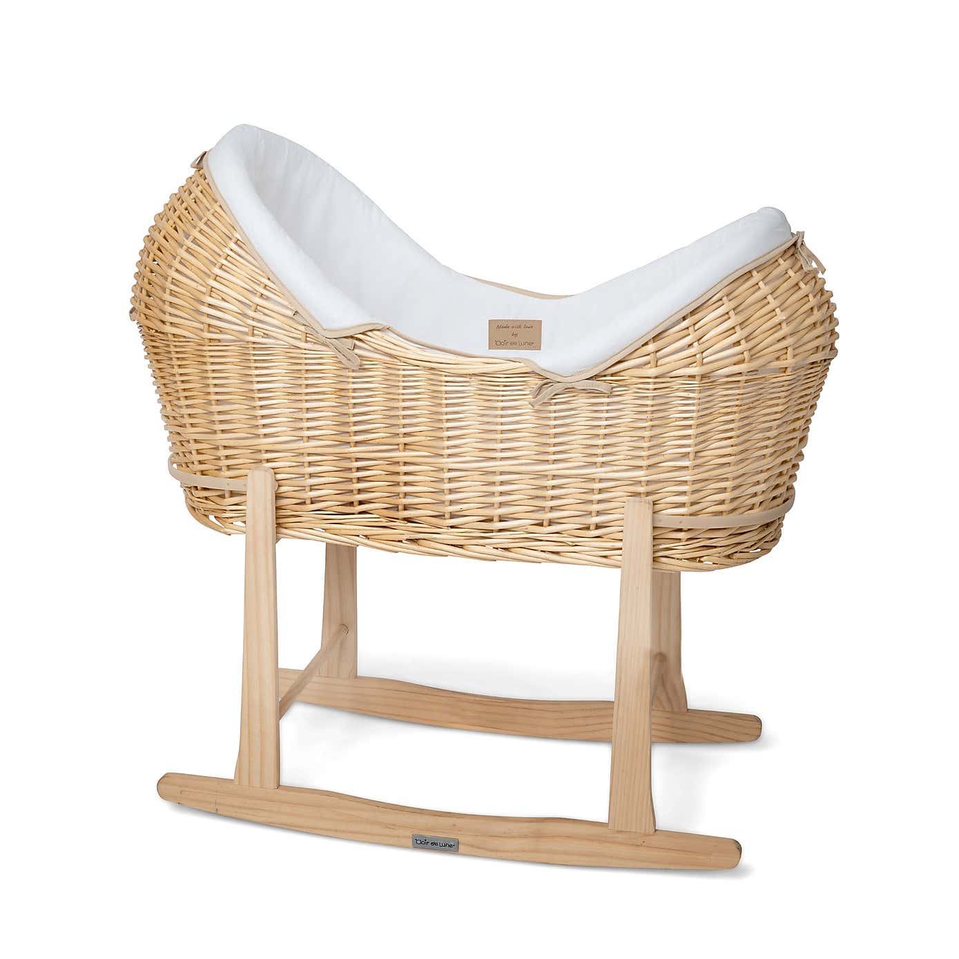 Clair de Lune Organic Noah Pod With Natural Rocking Stand