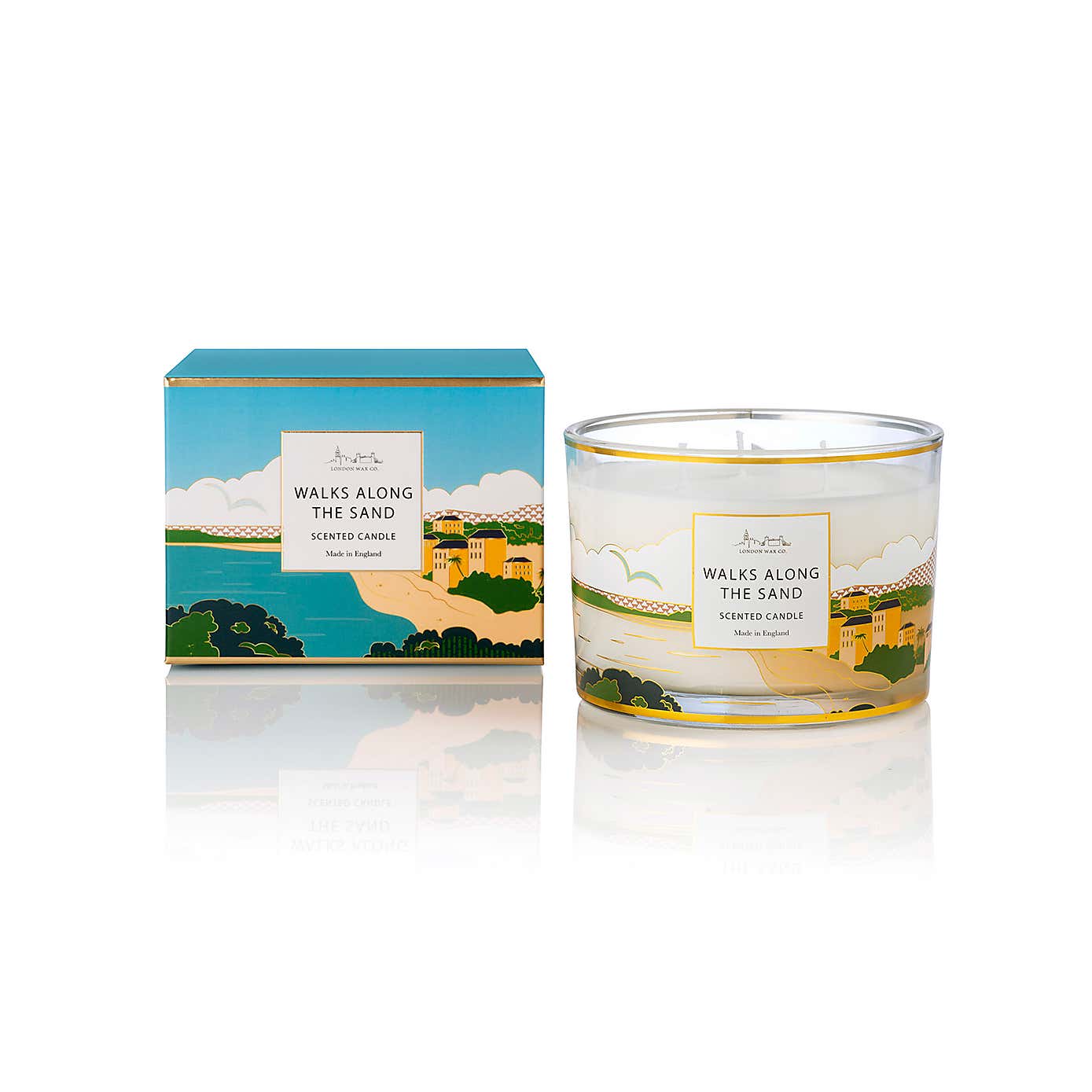 The London Wax Co Walks Along The Sand Multi Wick Candle