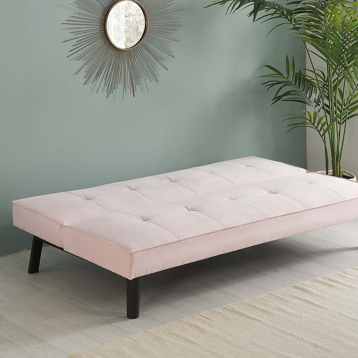 Aurora Velvet Double Sofa Bed