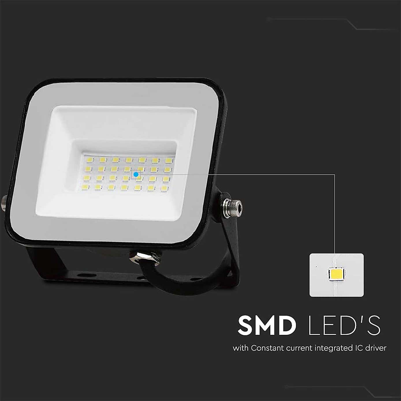 V-TAC 20W LED Floodlight Outdoor Wall Light