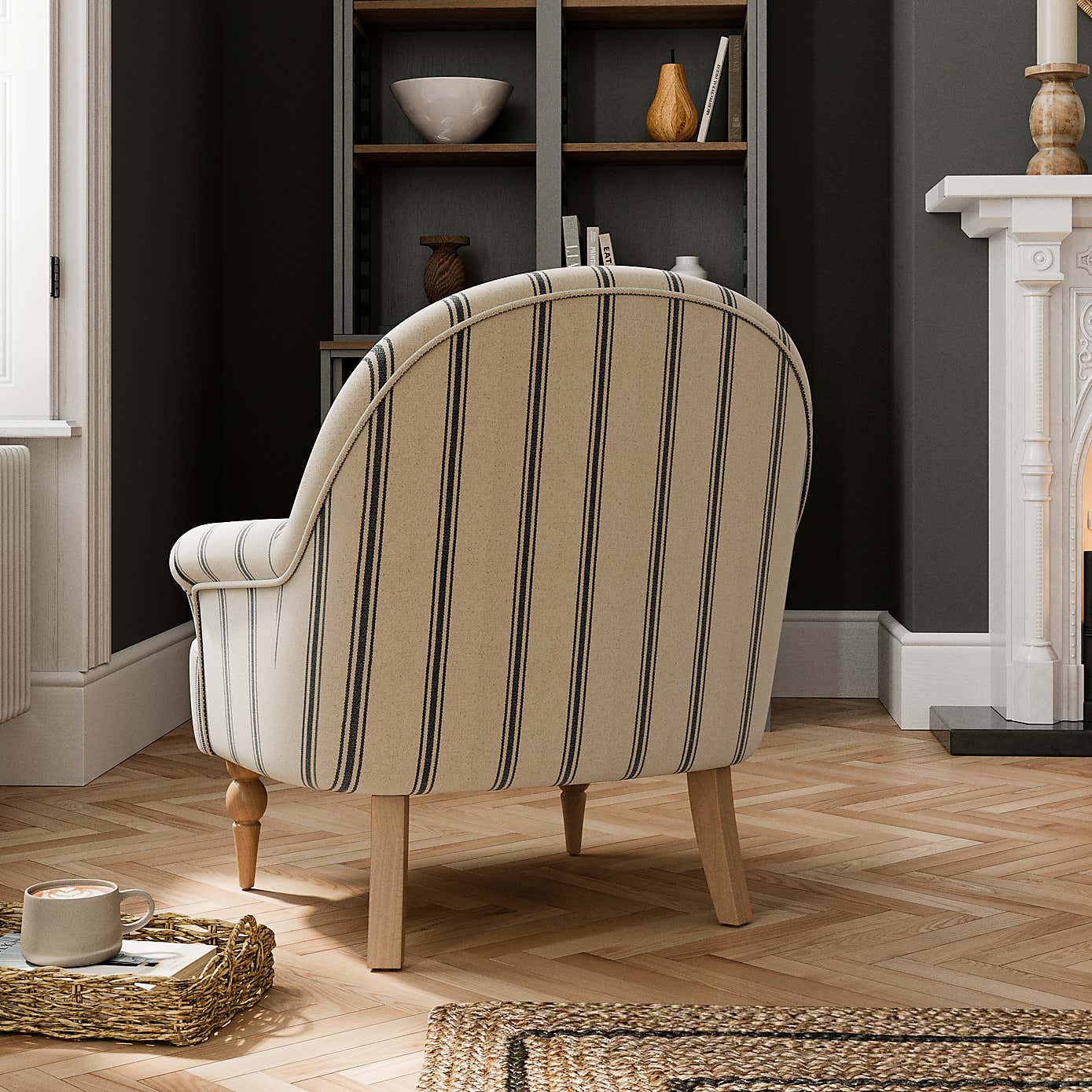 Petit Armchair, Folkstone Stripe