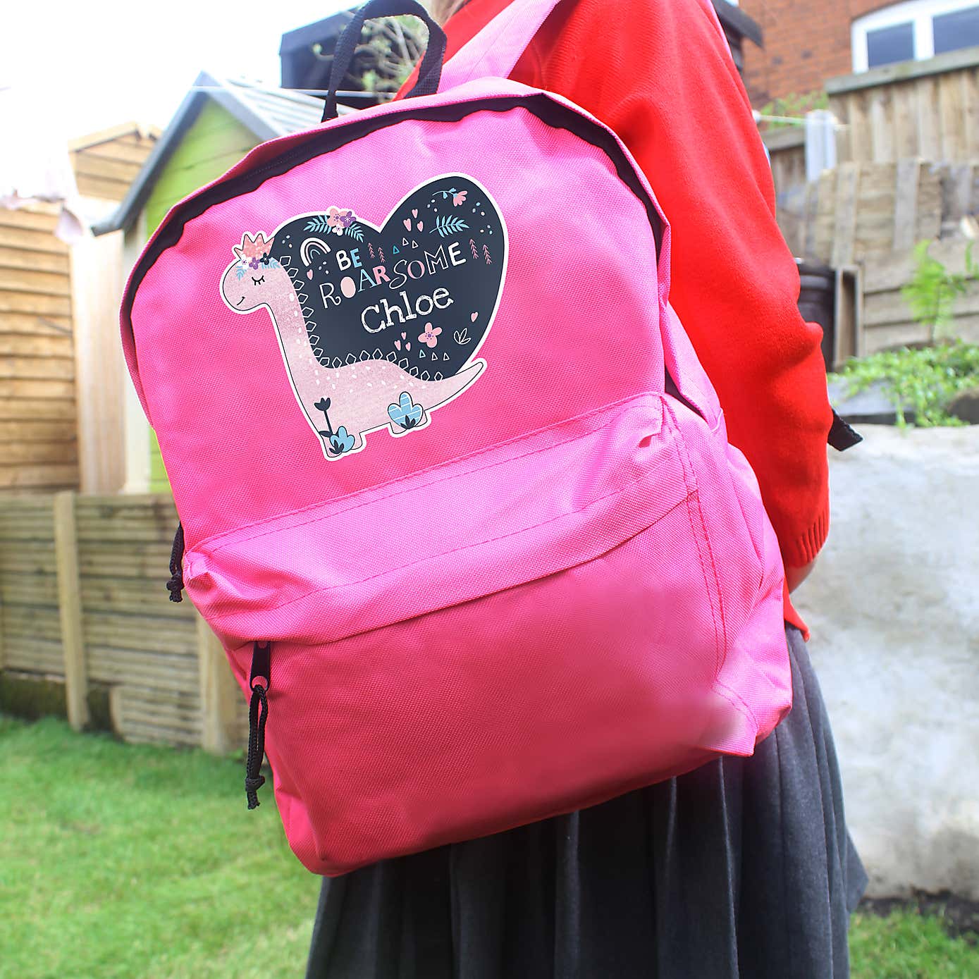 Personalised Dinosaur Backpack