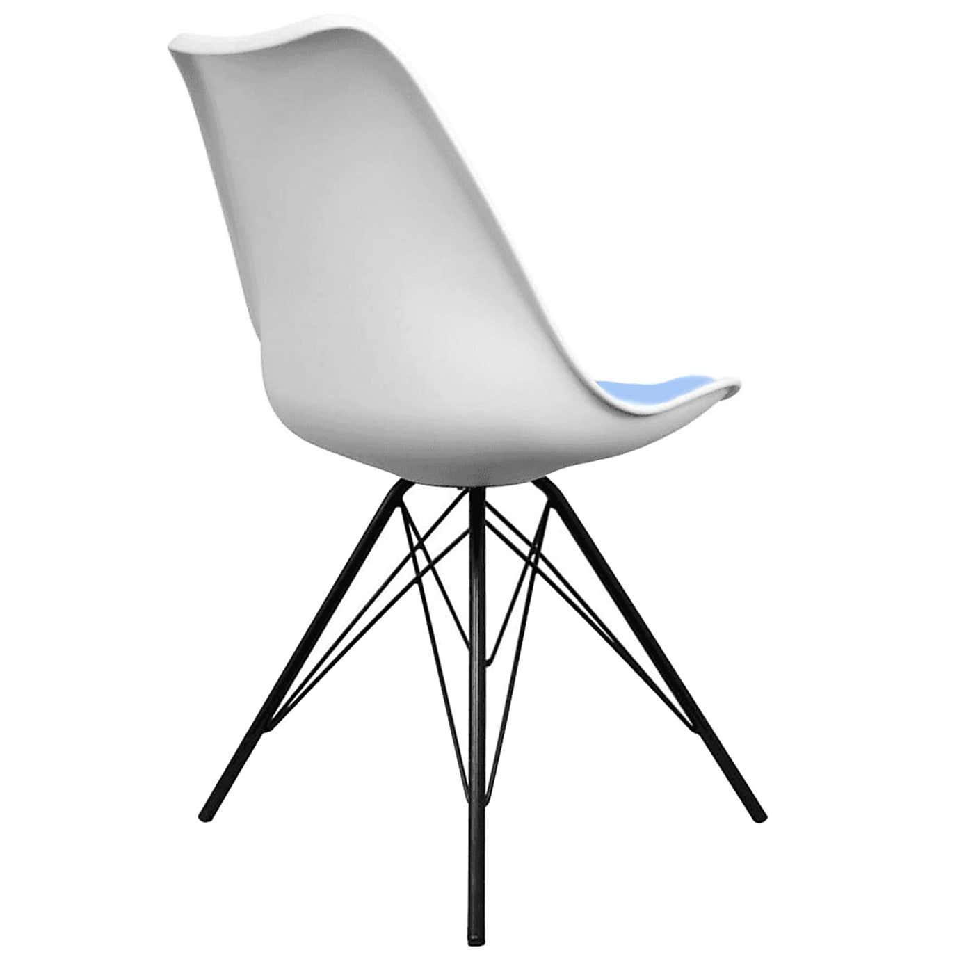Fusion Living Soho White Plastic Dining Chair