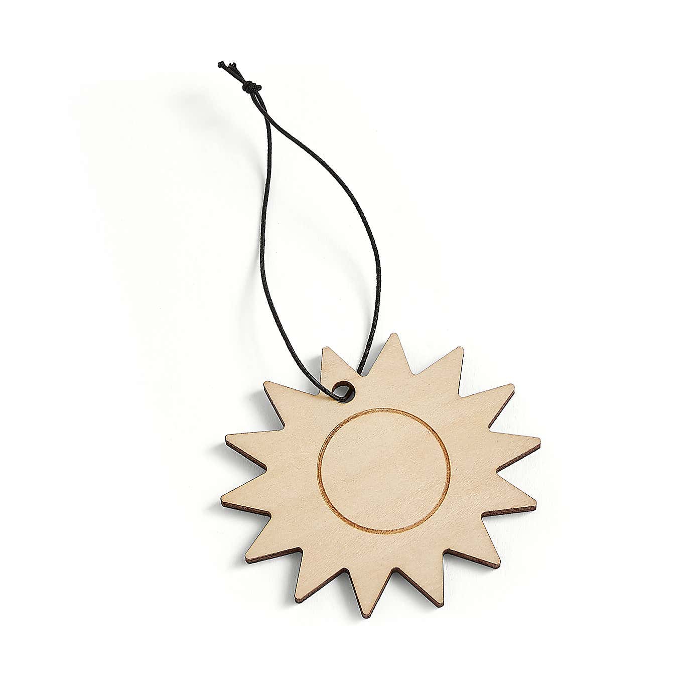 Cactus Flower Wooden Sun Air Freshener