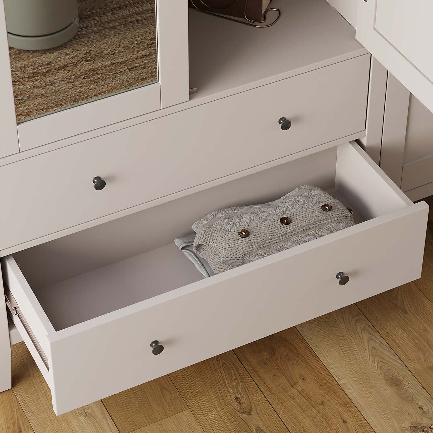 Lynton Mirrored 4 Door Wardrobe