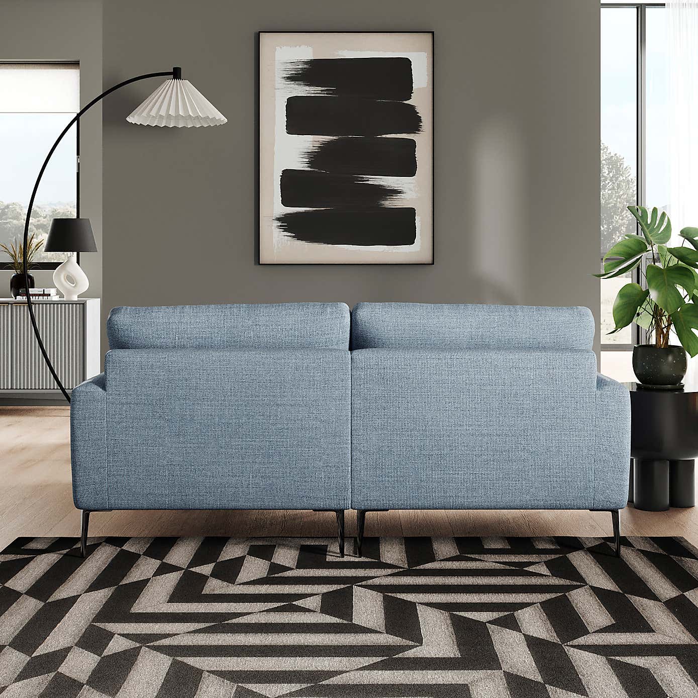 Lawson Chunky Tonal Weave Corner Chaise Sofa