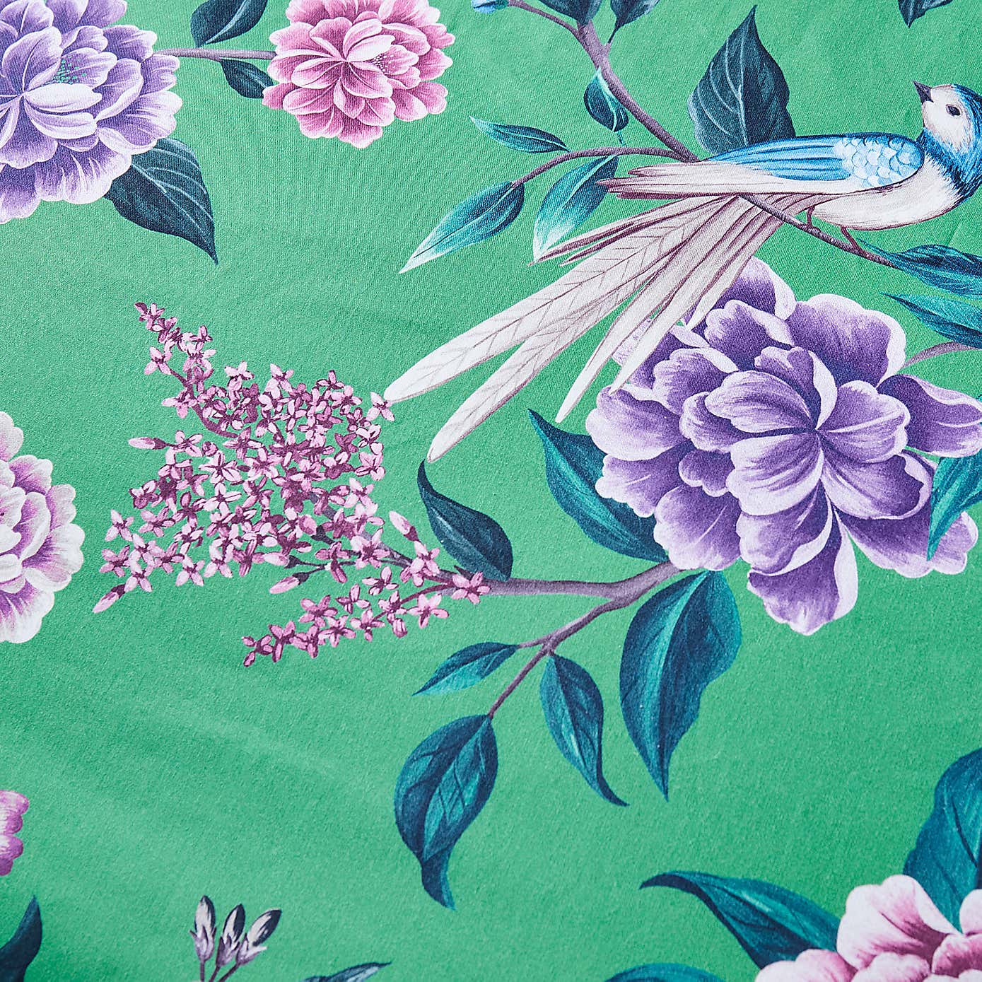 Milanna Blooms Green Duvet Cover and Pillowcase Set