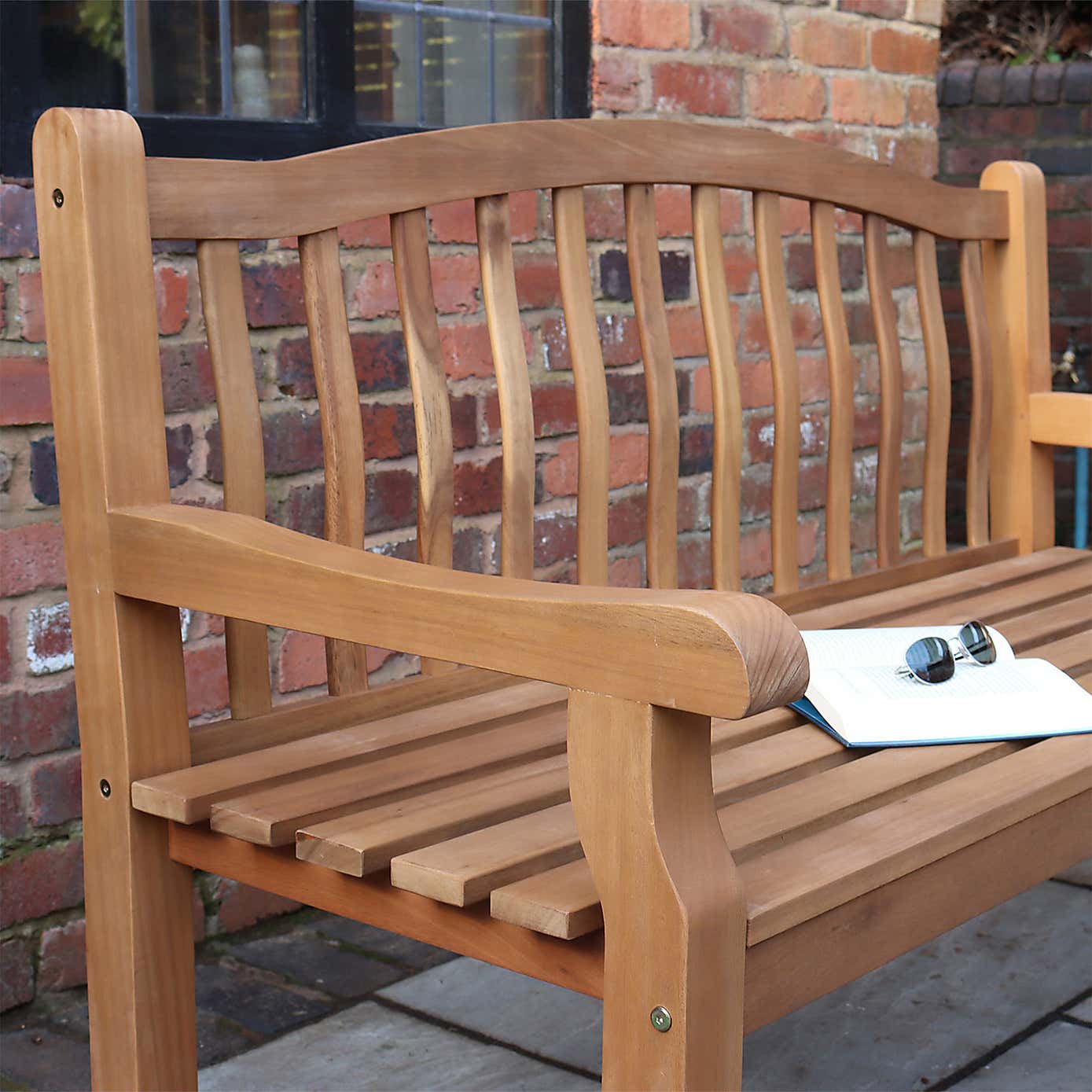 A.Mir Lytham Outdoor 3 Seater Dining Bench