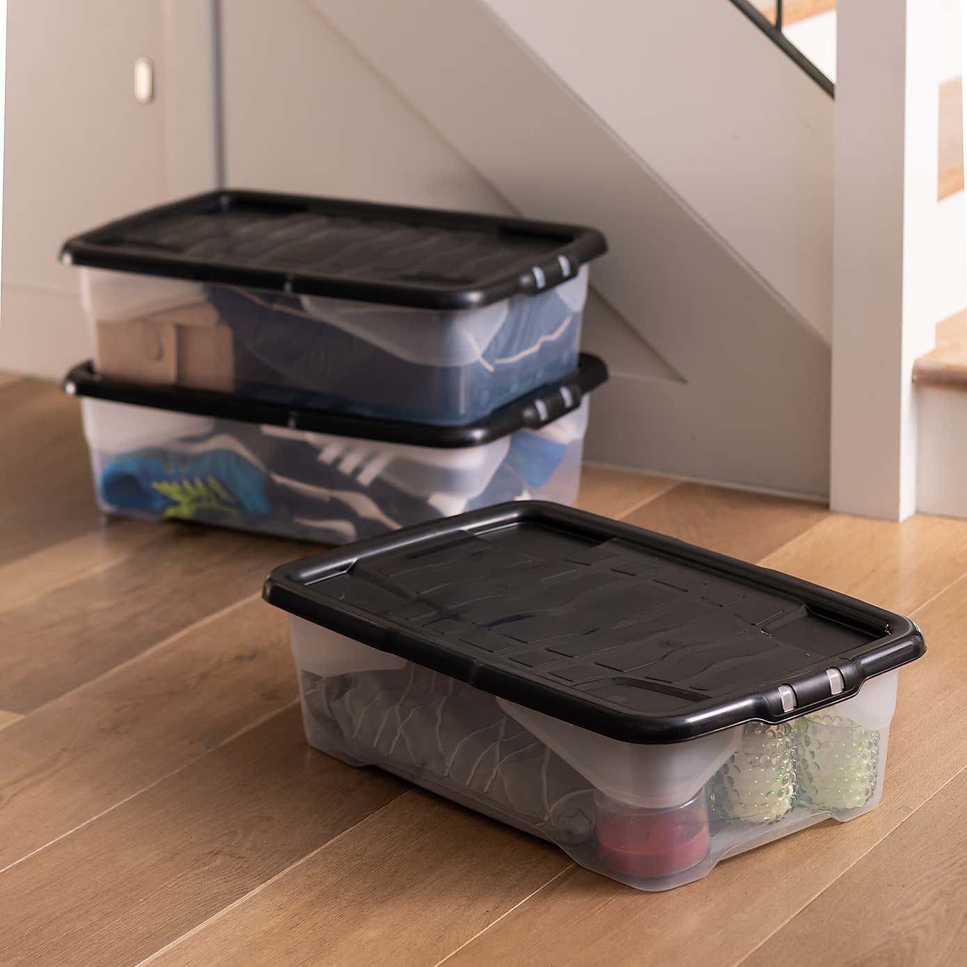 Strata Curve Set of Storage Box with Lids