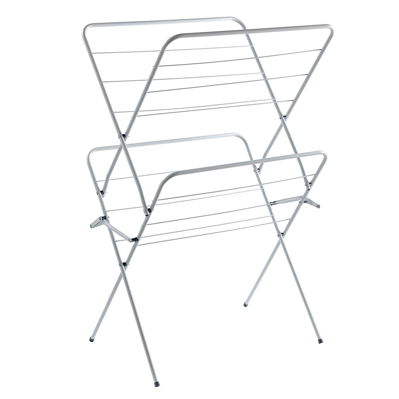 2 Tier White Indoor Airer